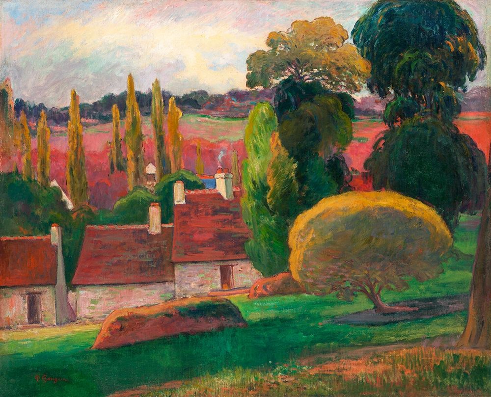 A Farm in Brittany art print by Paul Gauguin for $57.95 CAD