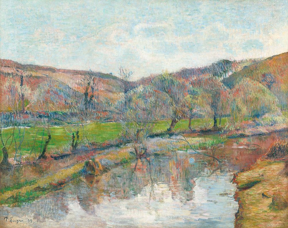 Brittany Landscape art print by Paul Gauguin for $57.95 CAD