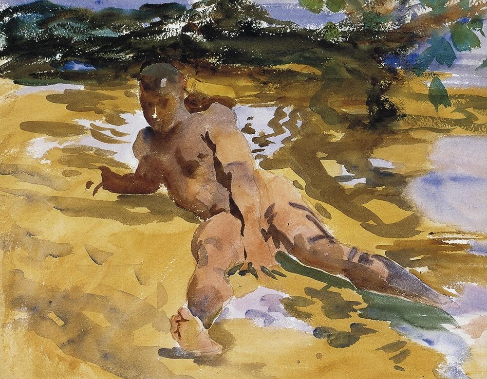 Figure on a beach, Florida art print by John Singer Sargent for $57.95 CAD