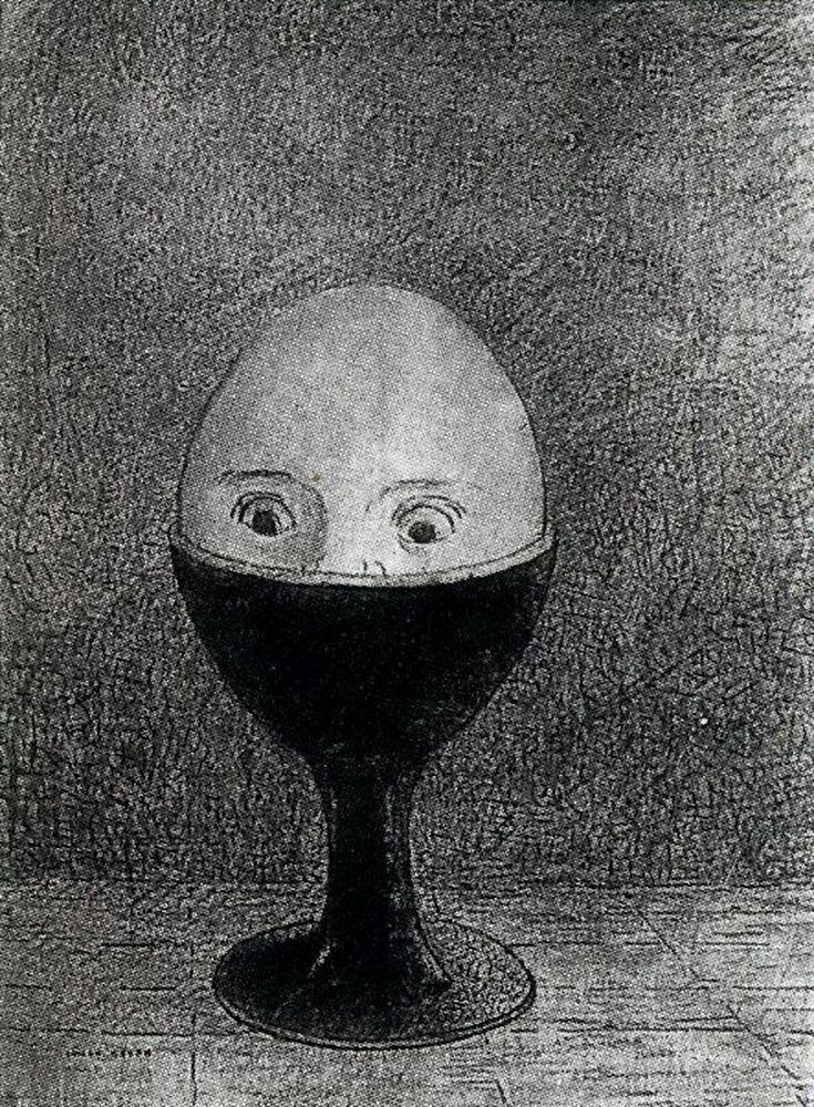 The Egg art print by Odilon Redon for $57.95 CAD