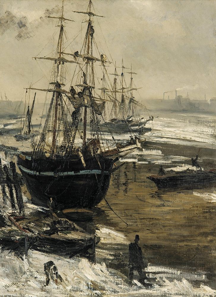 The Thames in Ice, 1860 art print by James McNeill Whistler for $57.95 CAD