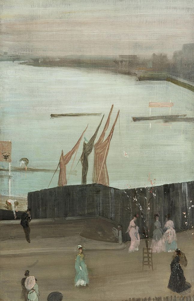 Variations in Pink and Grey, Chelsea art print by James McNeill Whistler for $57.95 CAD