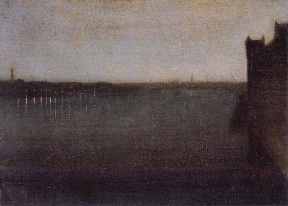 Nocturne in Gray and Gold, Westminster Bridge art print by James McNeill Whistler for $57.95 CAD