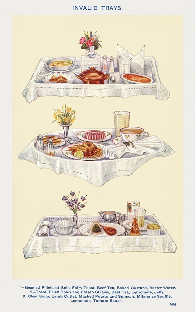 Invalid Trays art print by Mrs. Beetons Book of Household Management for $57.95 CAD