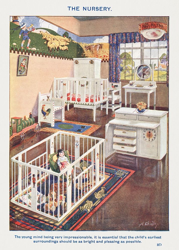 The Nursery art print by Mrs. Beetons Book of Household Management for $57.95 CAD