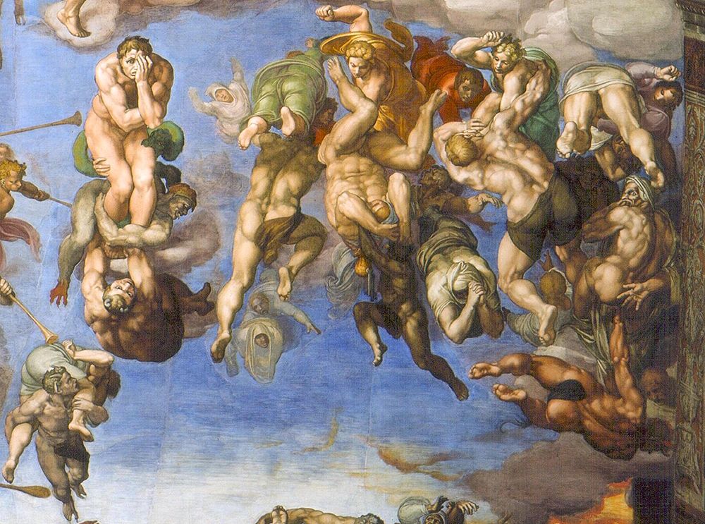 The Last Judgement Detail art print by Michelangelo for $57.95 CAD