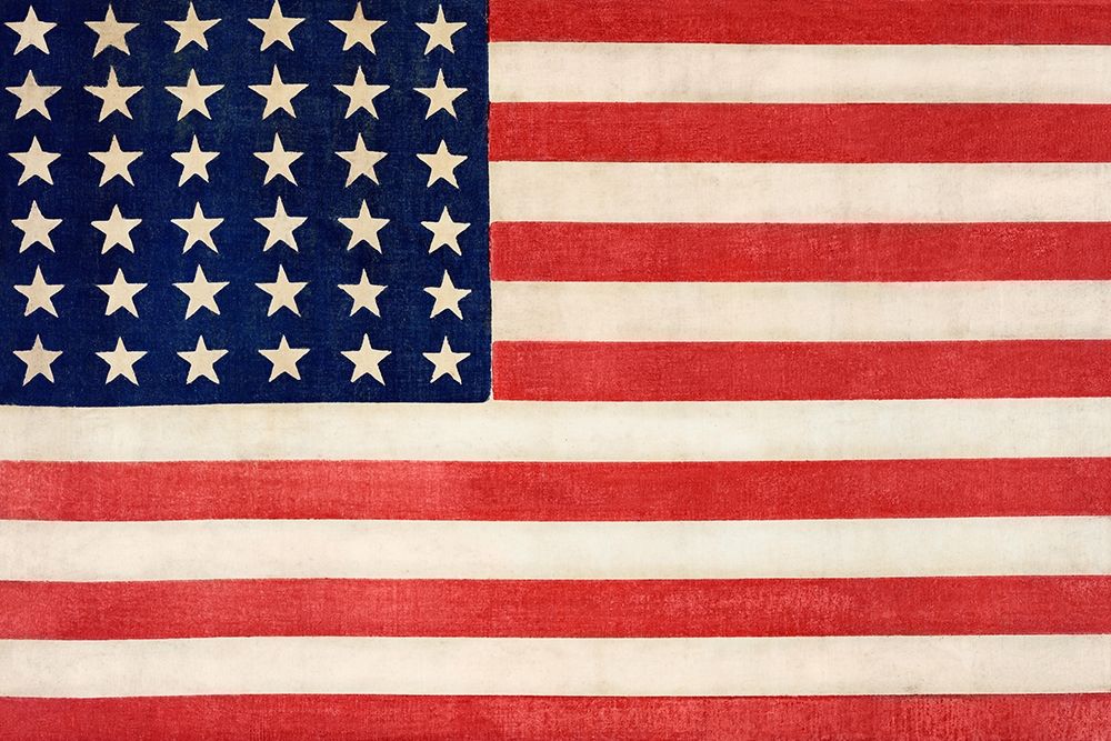 The Thirty-Six Star Flag of the United States of America art print by Library of Congress for $57.95 CAD