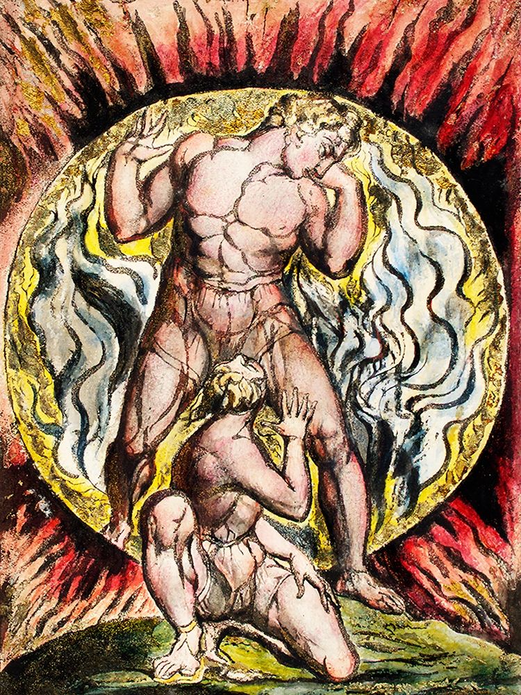 Stepping out of the Sun from Milton art print by William Blake for $57.95 CAD
