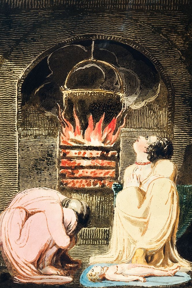 Cauldron over a fire from Europe: a ProphecyÂ  art print by William Blake for $57.95 CAD