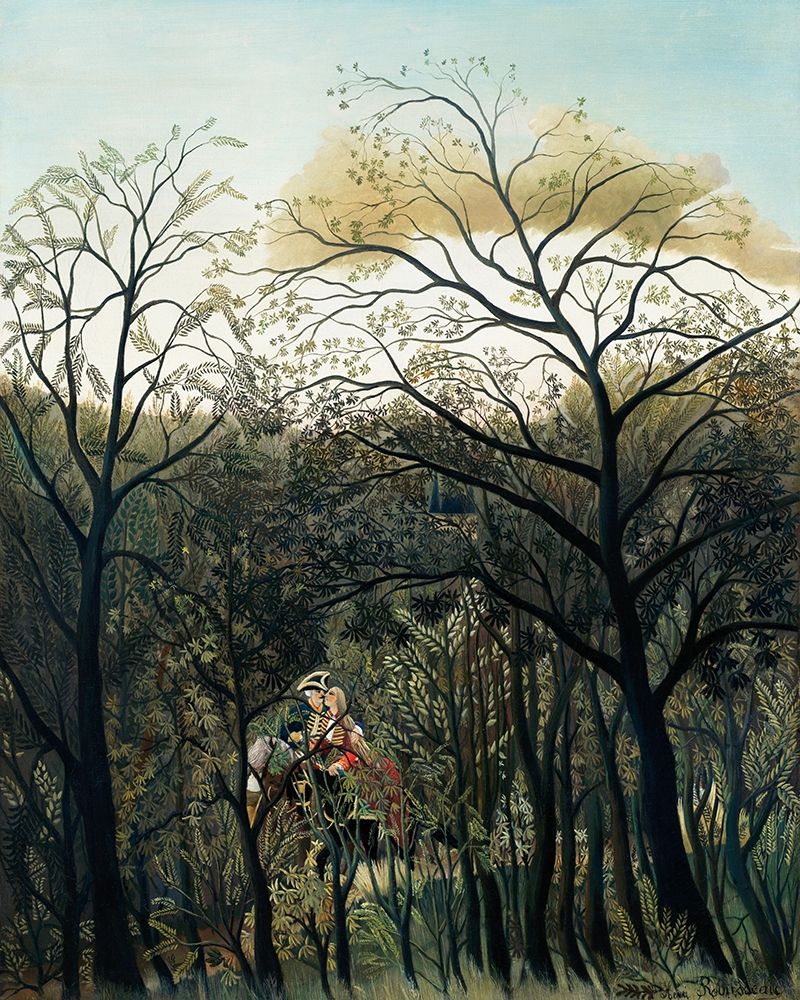 Rendezvous in the Forest art print by Henri Rousseau for $57.95 CAD