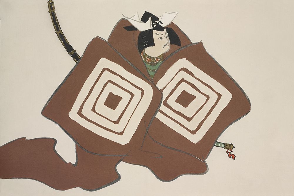 Samurai from Momoyogusa art print by Kamisaka Sekka for $57.95 CAD