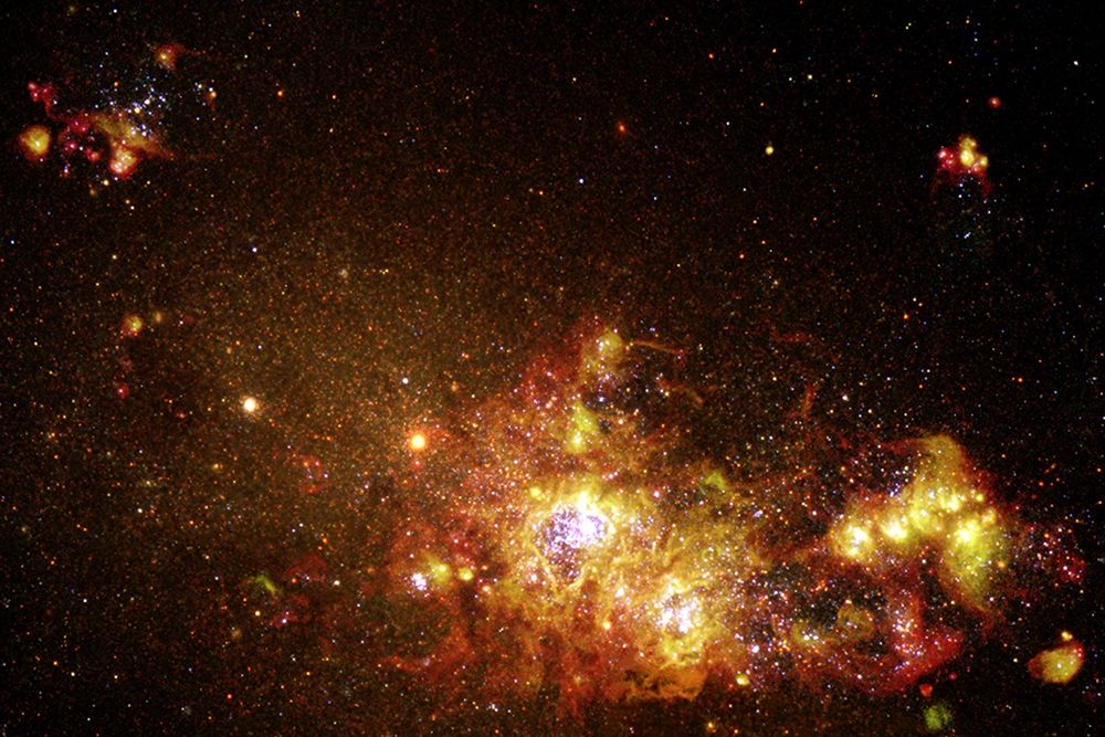 Fireworks of Star Formation Light Up a Galaxy art print by NASA for $57.95 CAD