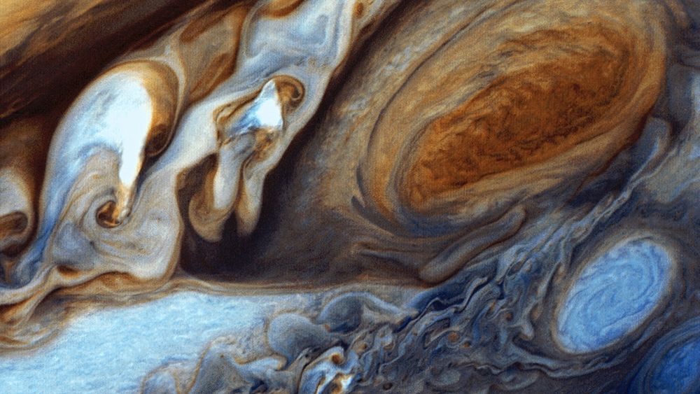 Jupiters Great Red Spot art print by NASA for $57.95 CAD