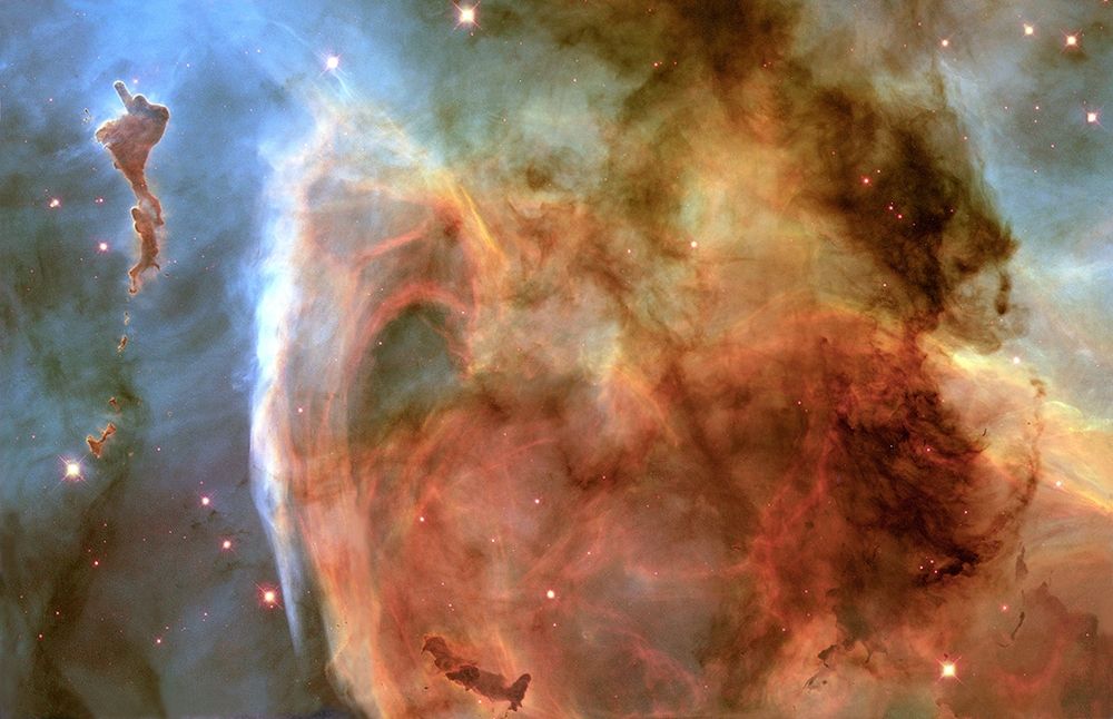 Light and Shadow in the Carina Nebula art print by NASA for $57.95 CAD