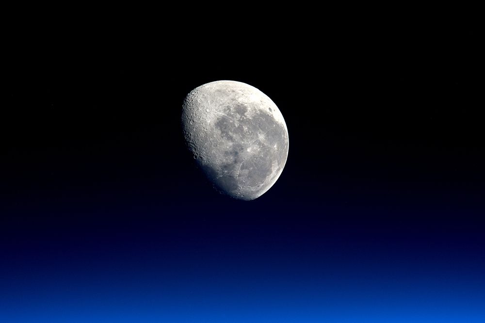 Moonset Viewed From the International Space Station art print by NASA for $57.95 CAD