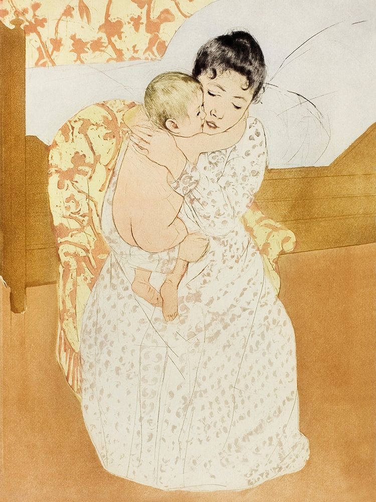 Maternal Caress art print by Mary Cassatt for $57.95 CAD