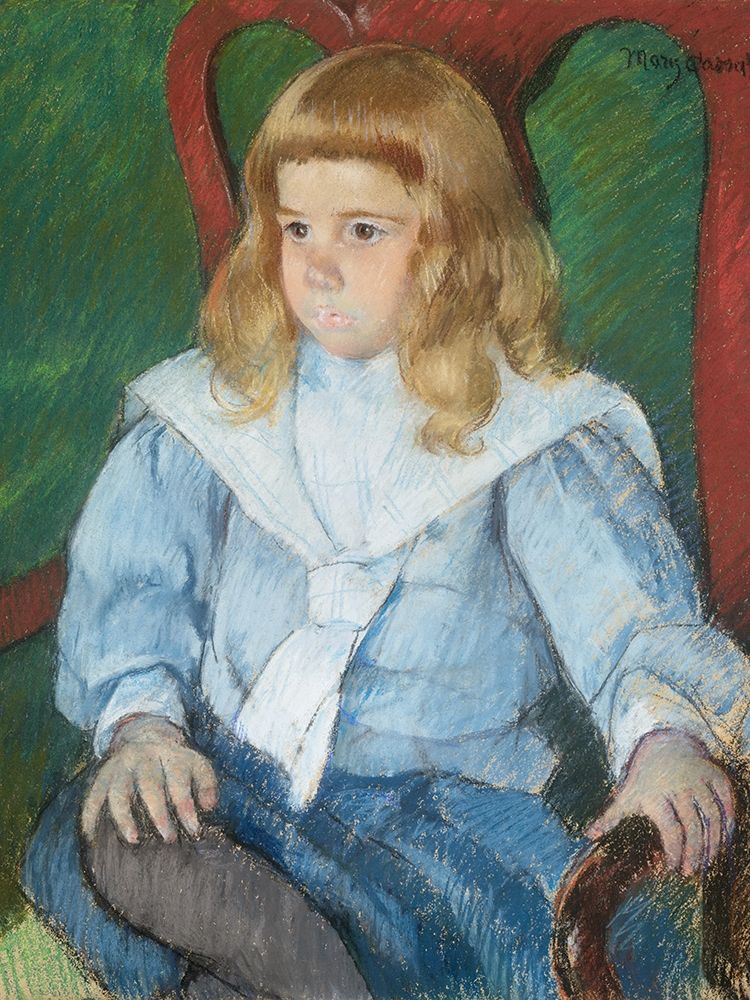 Boy with Golden Curls art print by Mary Cassatt for $57.95 CAD