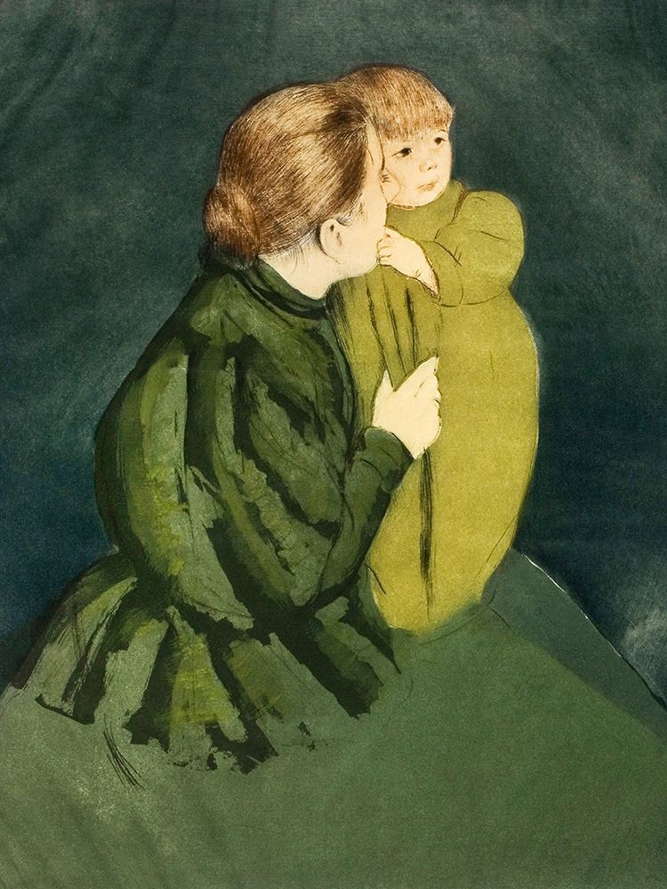 Peasant Mother and Child art print by Mary Cassatt for $57.95 CAD
