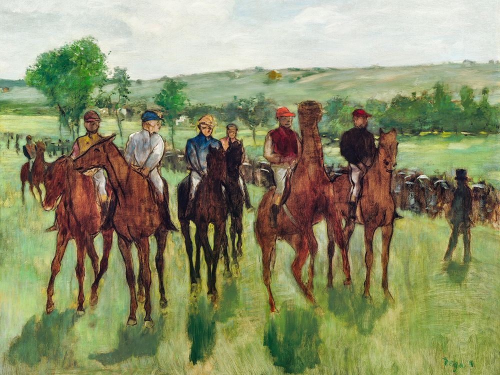 The Riders art print by Edgar Degas for $57.95 CAD