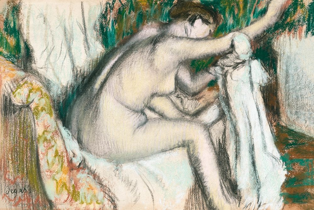 Woman Drying Her Arm art print by Edgar Degas for $57.95 CAD