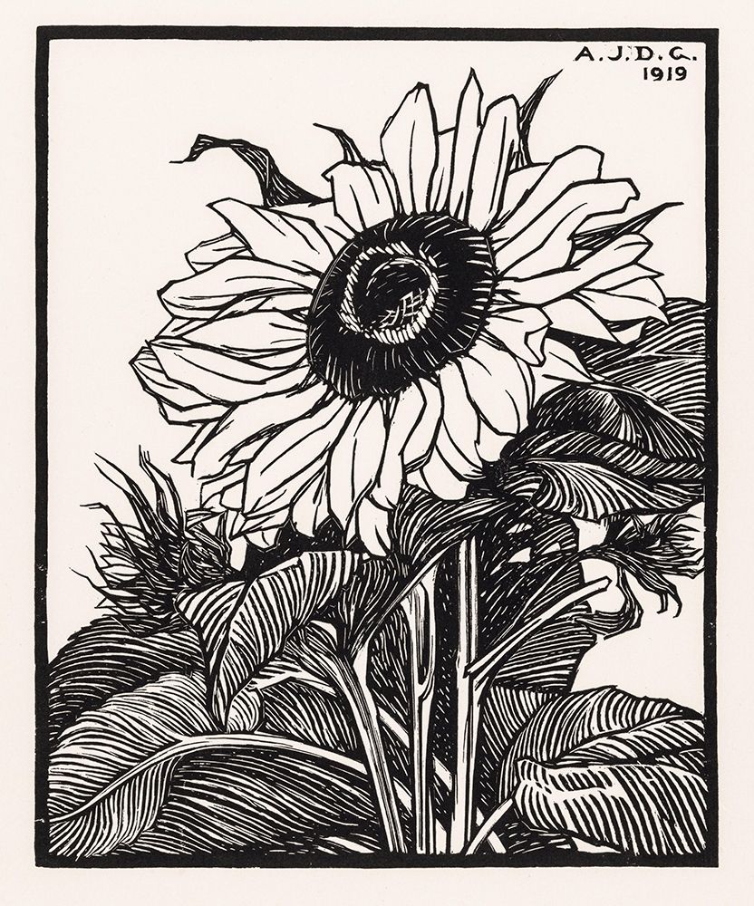 Sunflower art print by Julie De Graag for $57.95 CAD
