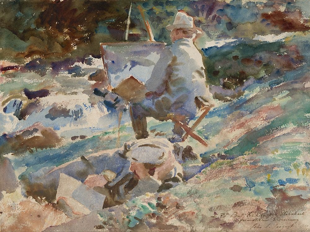 An Artist at His Easel art print by John Singer Sargent for $57.95 CAD