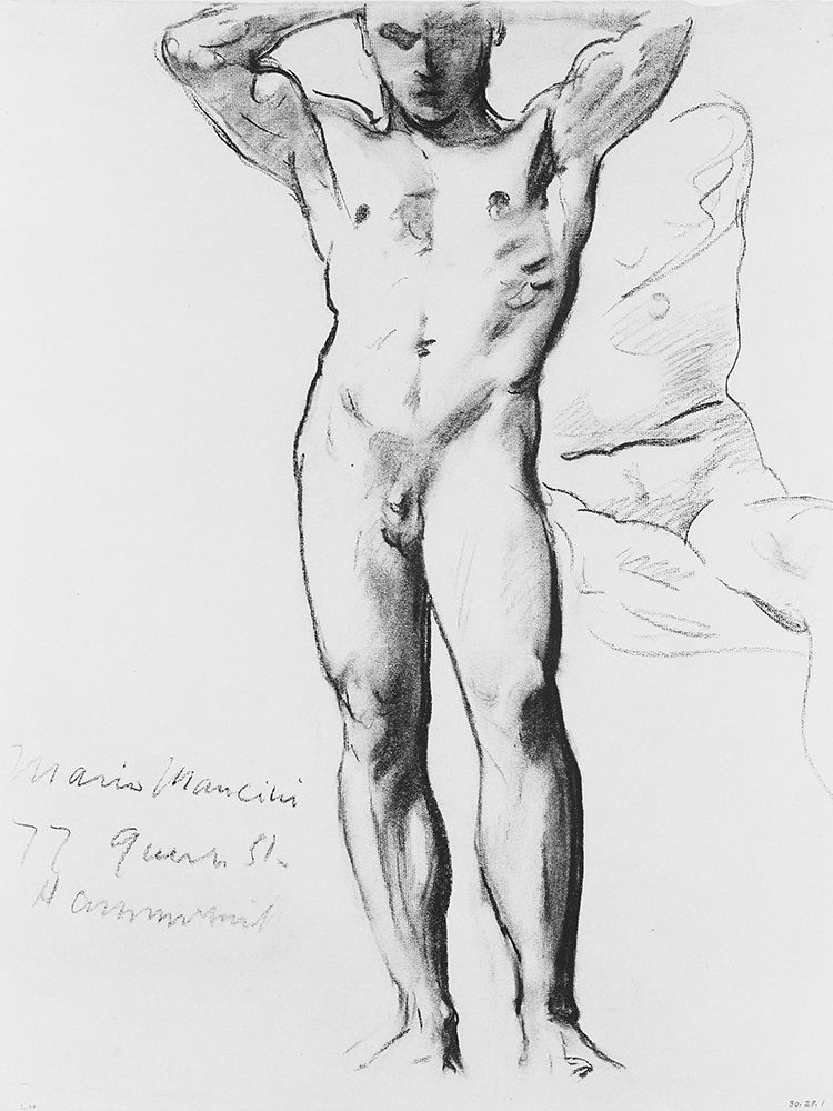 Man Standing, Hands on Head art print by John Singer Sargent for $57.95 CAD