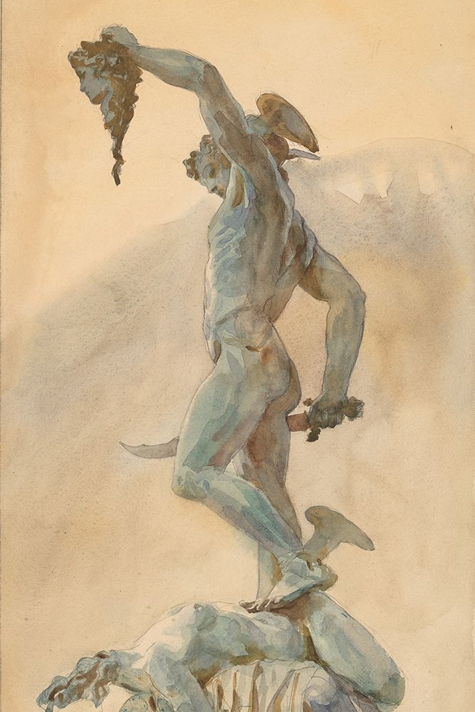 Sketch of Cellinis Perseus art print by John Singer Sargent for $57.95 CAD