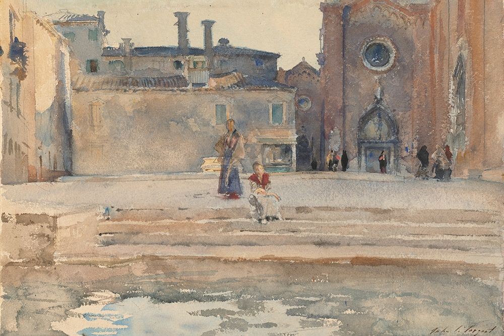 Campo dei Frari, Venice art print by John Singer Sargent for $57.95 CAD