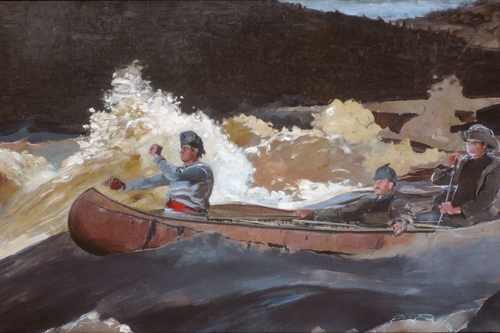 Shooting the Rapids, Saguenay River art print by Winslow Homer for $57.95 CAD
