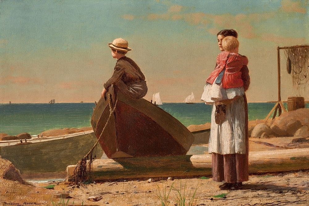 Dads Coming! art print by Winslow Homer for $57.95 CAD