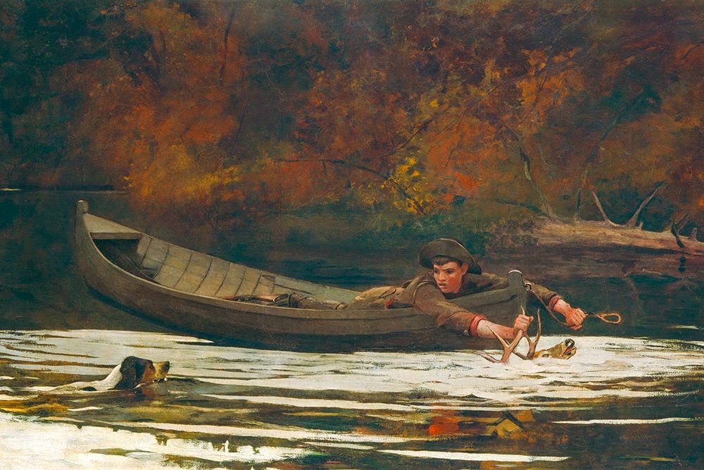 Hound and Hunter art print by Winslow Homer for $57.95 CAD