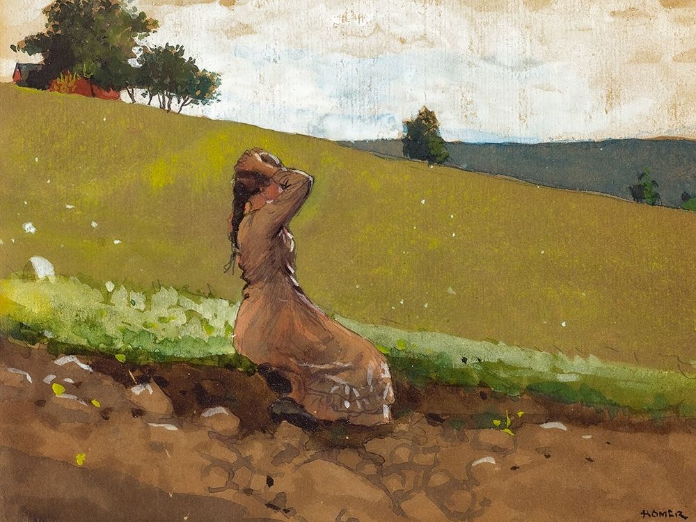 The Green Hill art print by Winslow Homer for $57.95 CAD