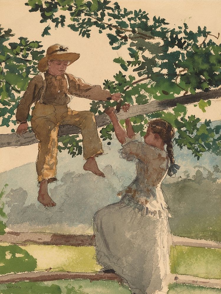 On the Fence art print by Winslow Homer for $57.95 CAD