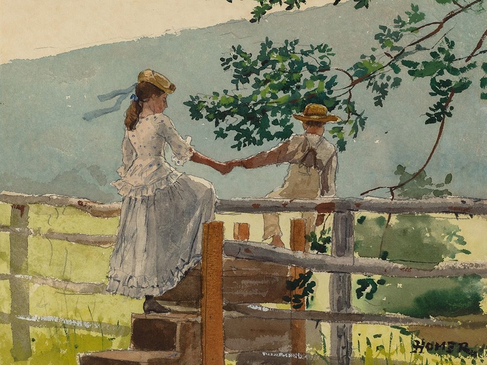 On the Stile art print by Winslow Homer for $57.95 CAD