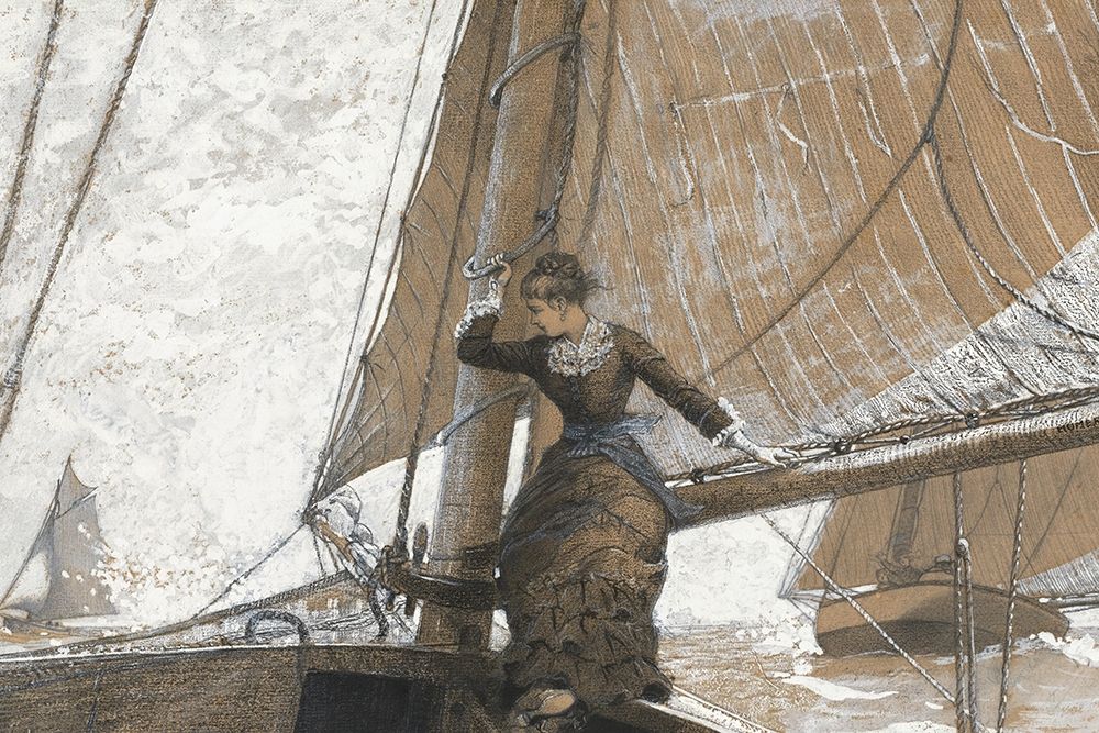 Yachting Girl art print by Winslow Homer for $57.95 CAD