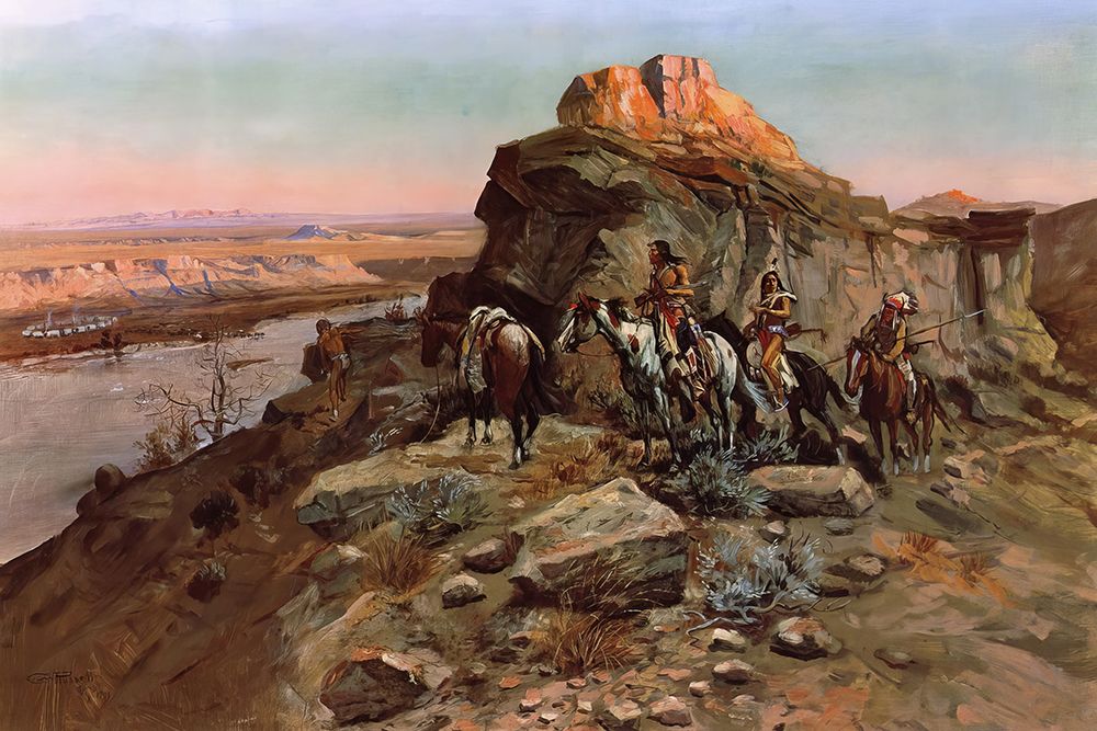 Planning the Attack art print by Charles Marion Russell for $57.95 CAD