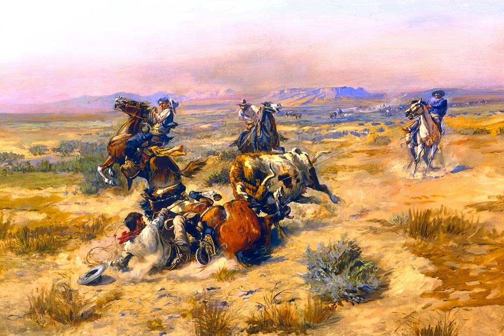 A Strenuous Life art print by Charles Marion Russell for $57.95 CAD