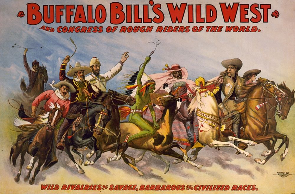 Wild rivalries of savage, barbarous and civilized races art print by Buffalo Bills Wild West Show Poster for $57.95 CAD