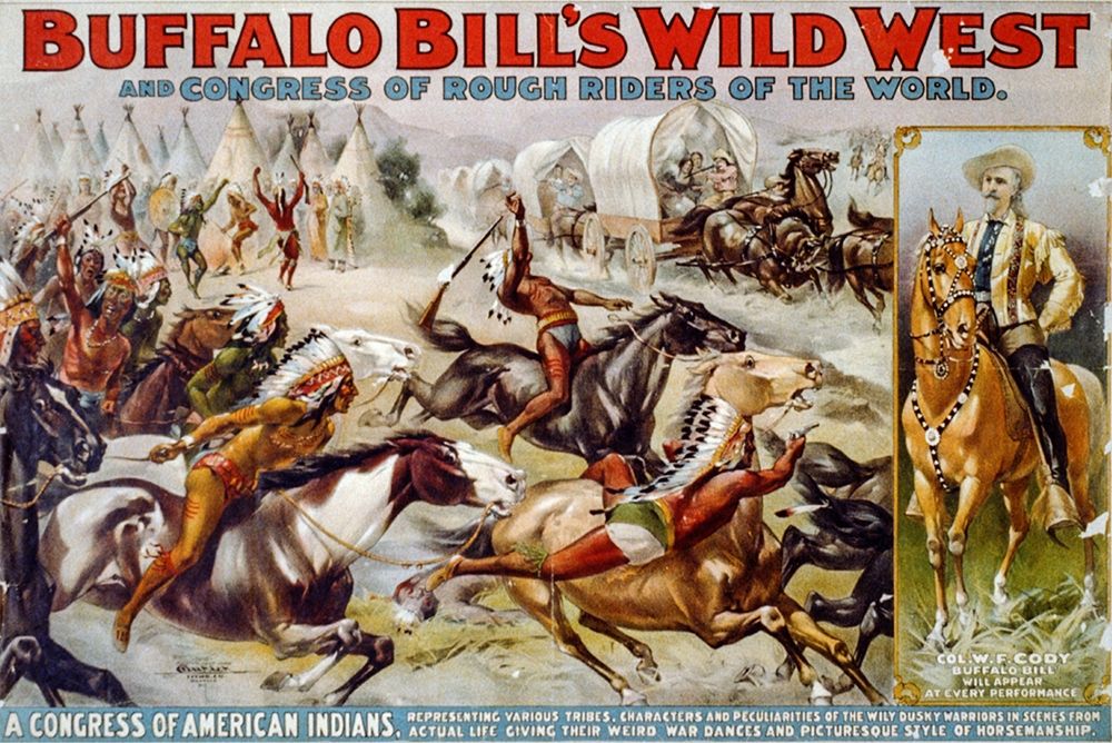 A congress of American Indians art print by Buffalo Bills Wild West Show Poster for $57.95 CAD