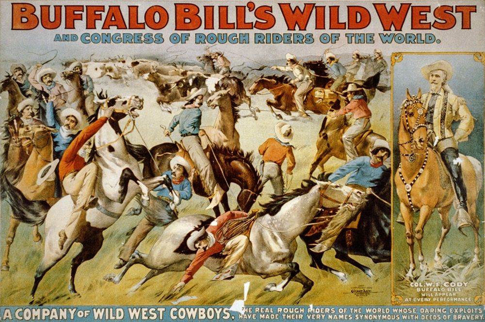 A Company of Wild West Cowboys art print by Buffalo Bills Wild West Show Poster for $57.95 CAD