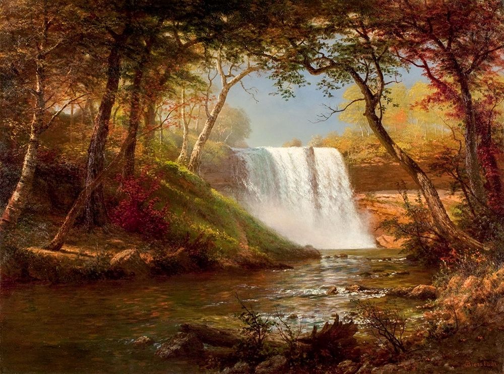 Minnehaha Falls art print by Albert Bierstadt for $57.95 CAD