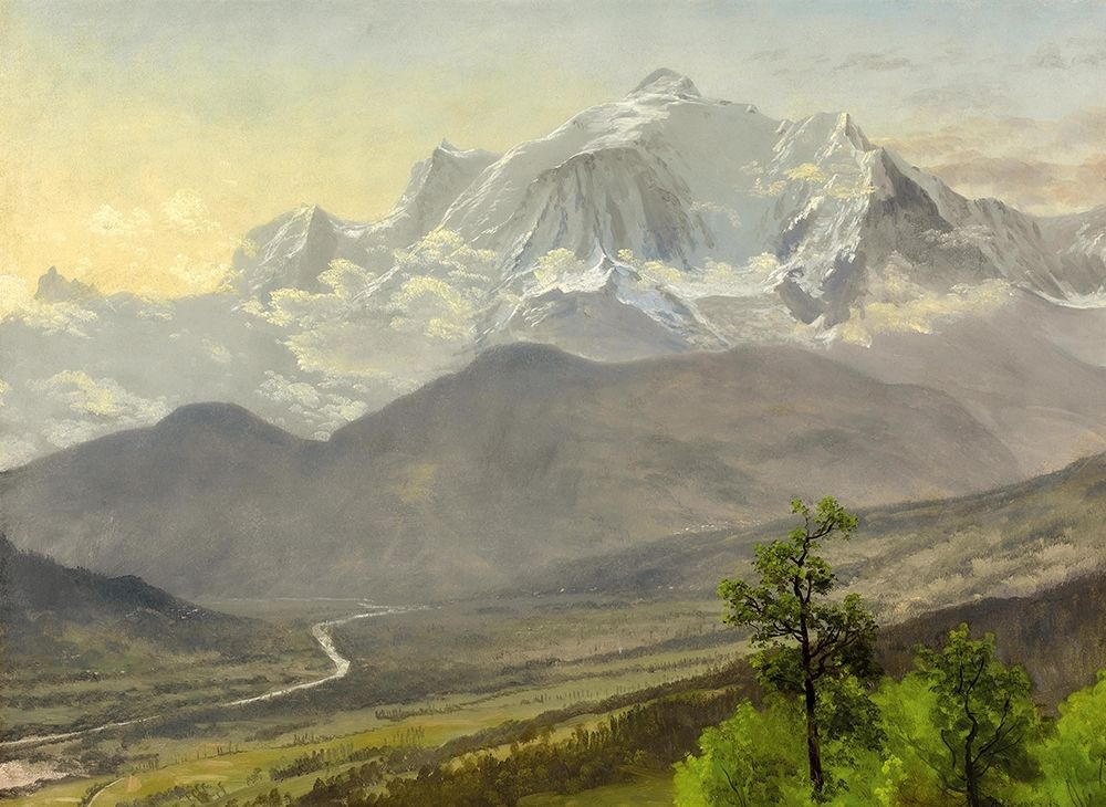 Mont Blanc art print by Albert Bierstadt for $57.95 CAD