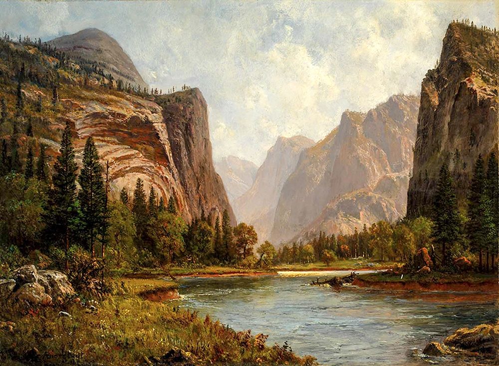 Gates of the Yosemite art print by Albert Bierstadt for $57.95 CAD