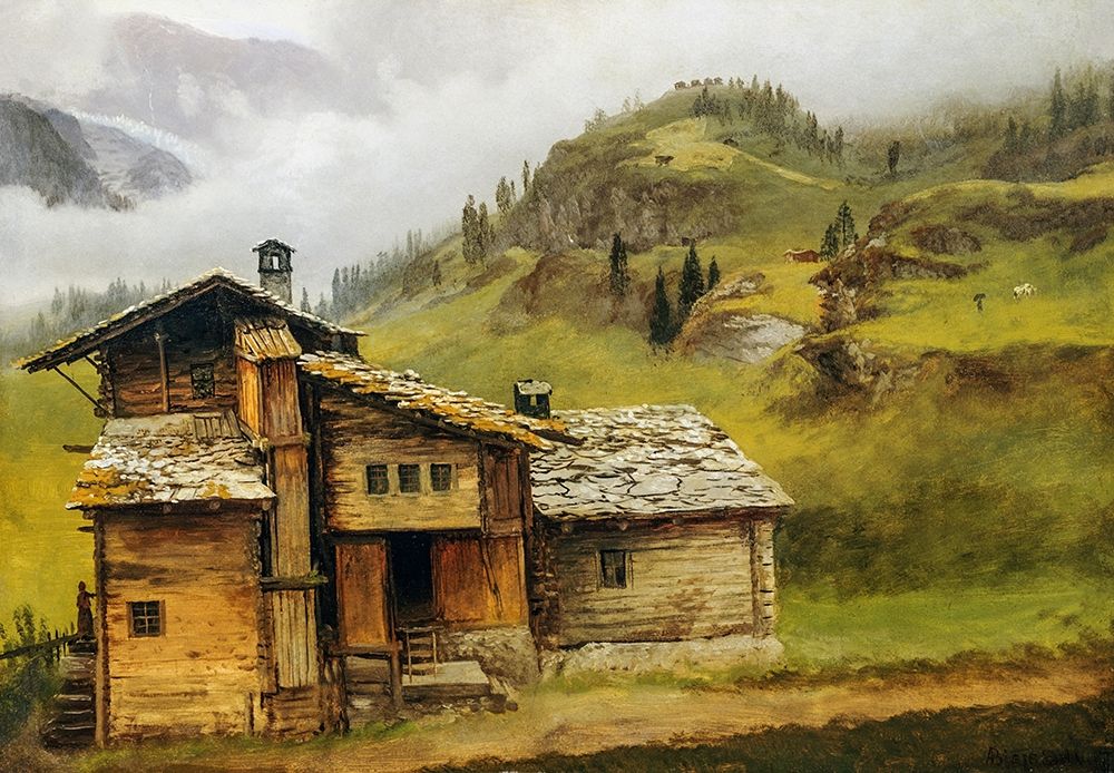 Mountain House art print by Albert Bierstadt for $57.95 CAD