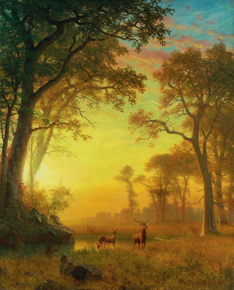 Light in the Forest art print by Albert Bierstadt for $57.95 CAD