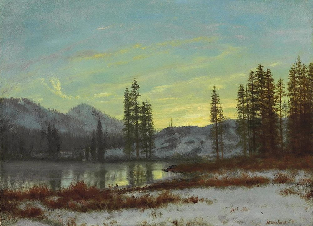 Snow in the Rockies art print by Albert Bierstadt for $57.95 CAD