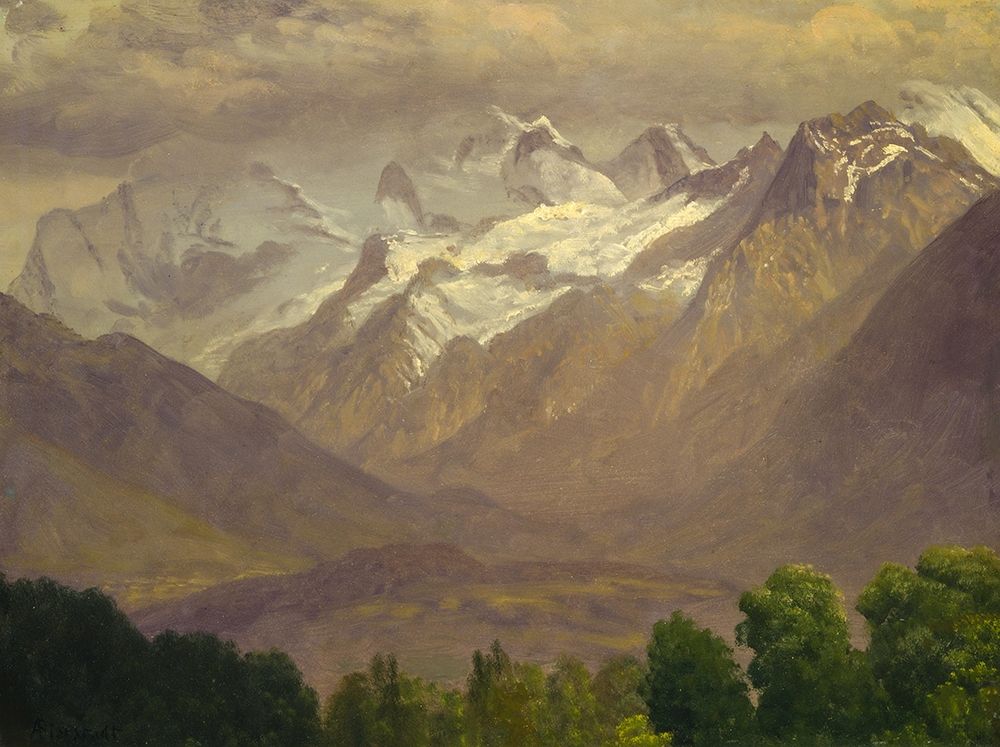 In the High Mountains art print by Albert Bierstadt for $57.95 CAD