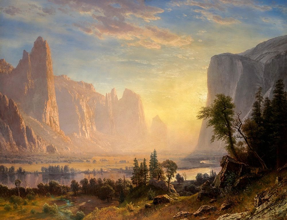 Valley of the Yosemite art print by Albert Bierstadt for $57.95 CAD
