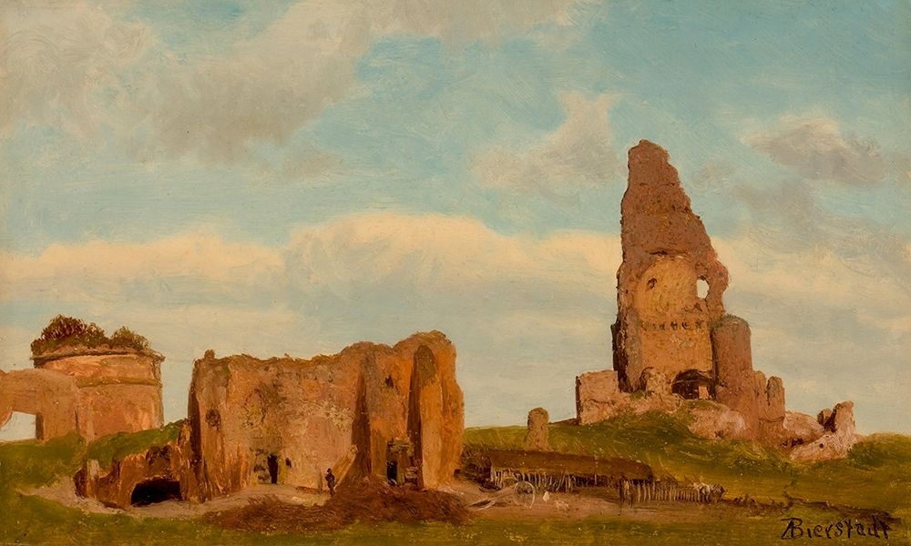 Ruins-Campagna of Rome art print by Albert Bierstadt for $57.95 CAD